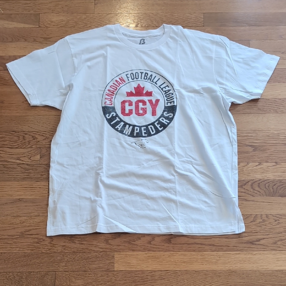 CCY Stampeders White Short Sleeve Logo Tee